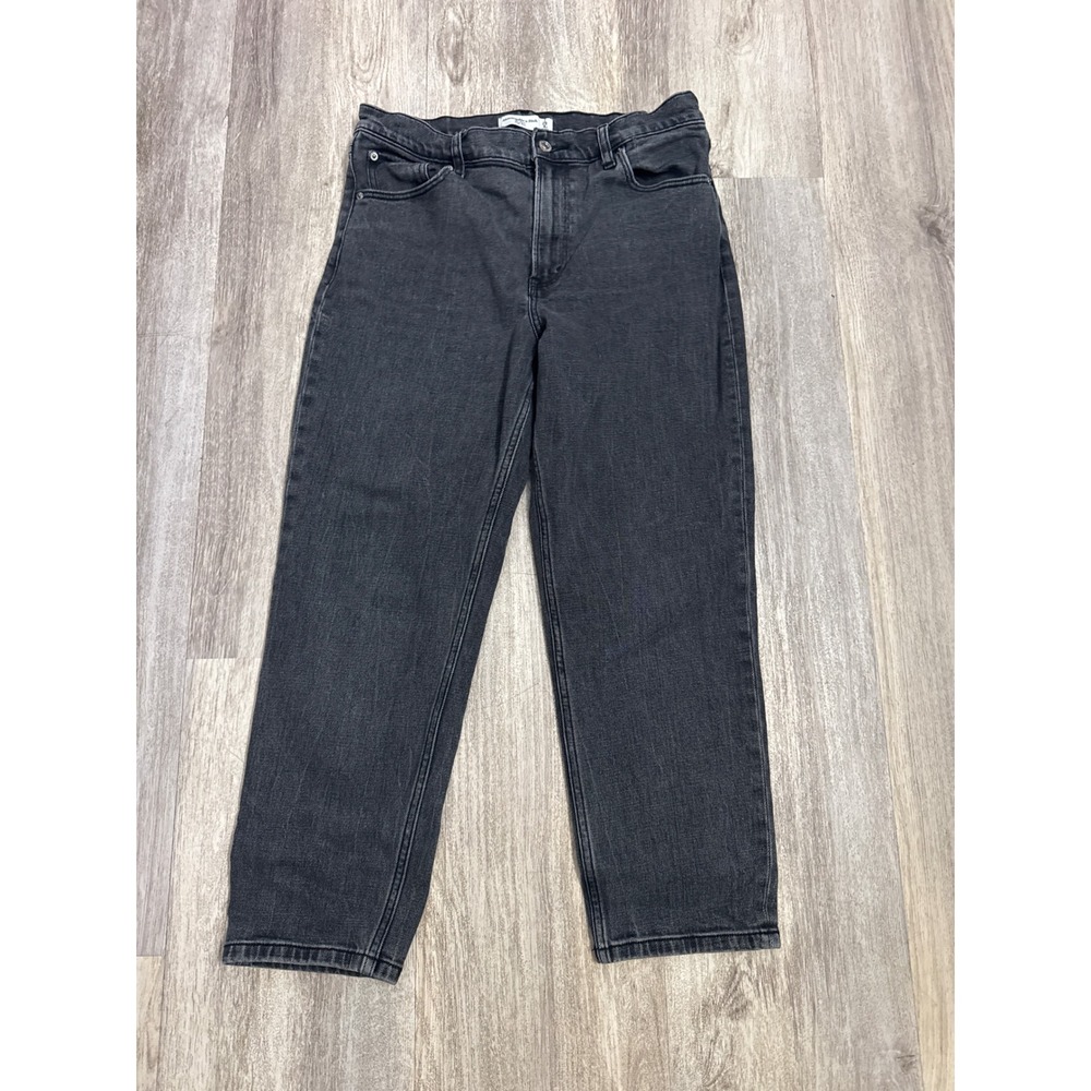 Abercrombie & Fitch The Mom High Rise Jeans Washed Black 29 8 Short